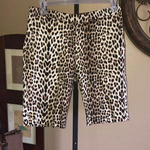 Boston Proper Shorts - Boston proper leopard print Bermuda shorts Boston Proper Shorts - Boston proper leopard print Bermuda shorts